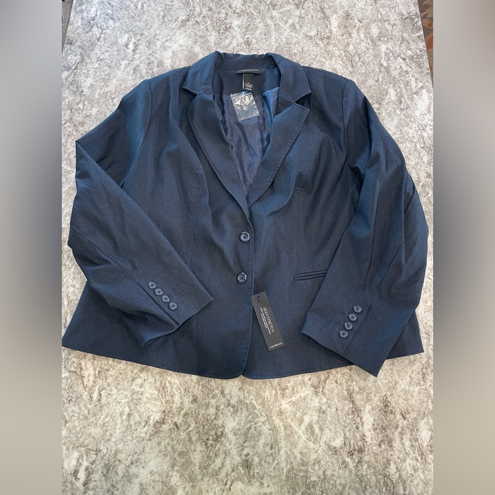 Banana Republic Navy Single-Breasted Blazer